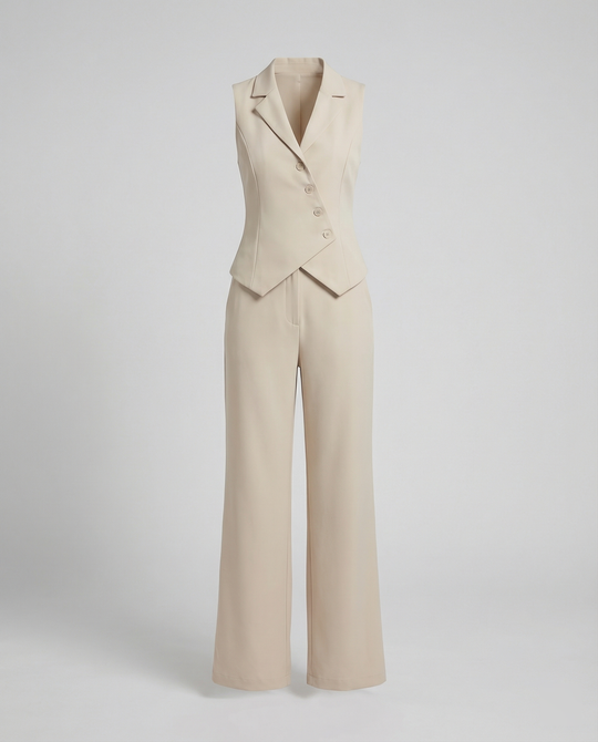 EB | Elegantes Jumpsuit Satz für Jeden Anlass Damen Anzug