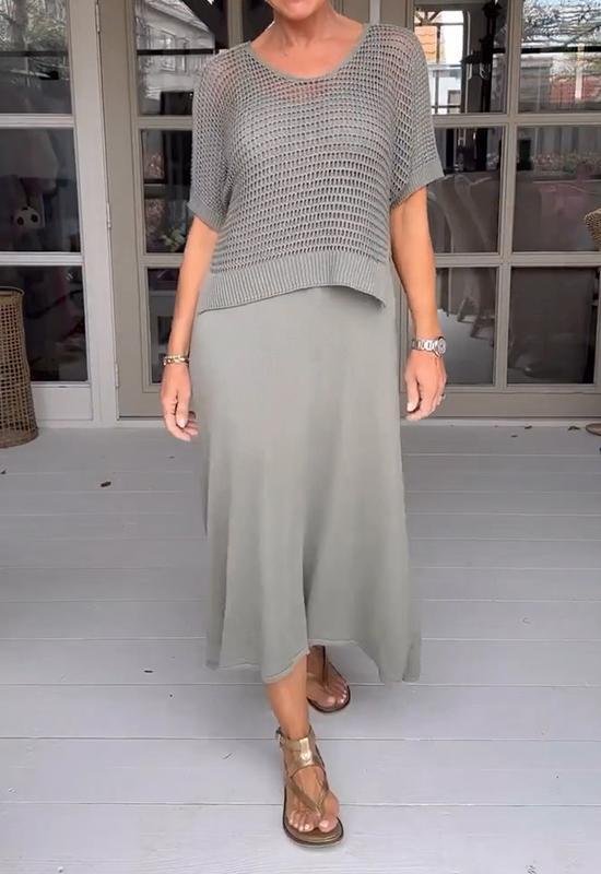 EB | Elegantes Deltes Set (Kleid + Top)