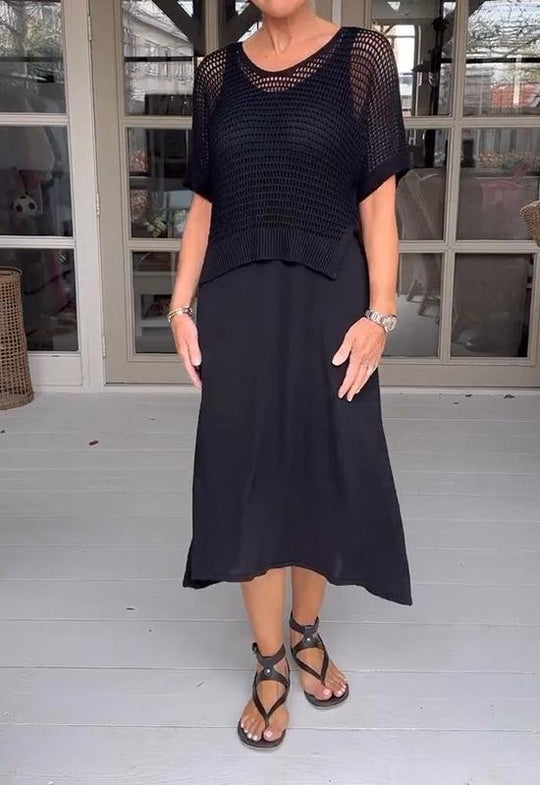 EB | Elegantes Deltes Set (Kleid + Top)