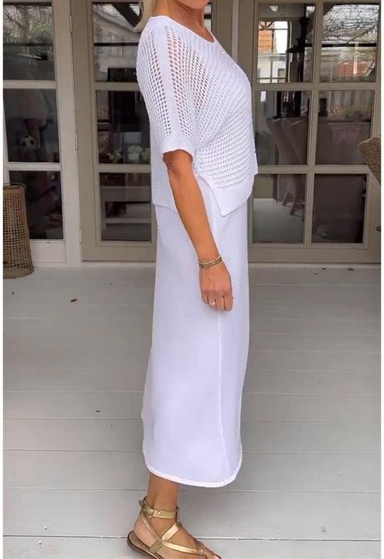 EB | Elegantes Deltes Set (Kleid + Top)