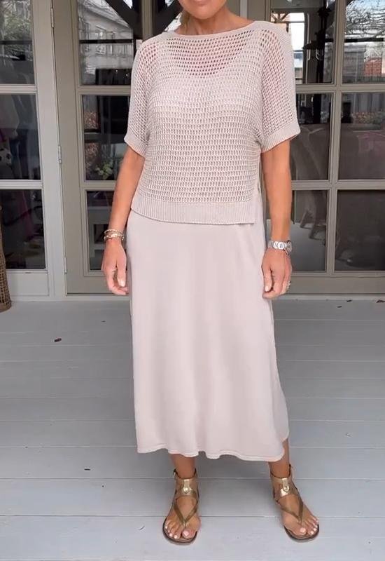 EB | Elegantes Deltes Set (Kleid + Top)