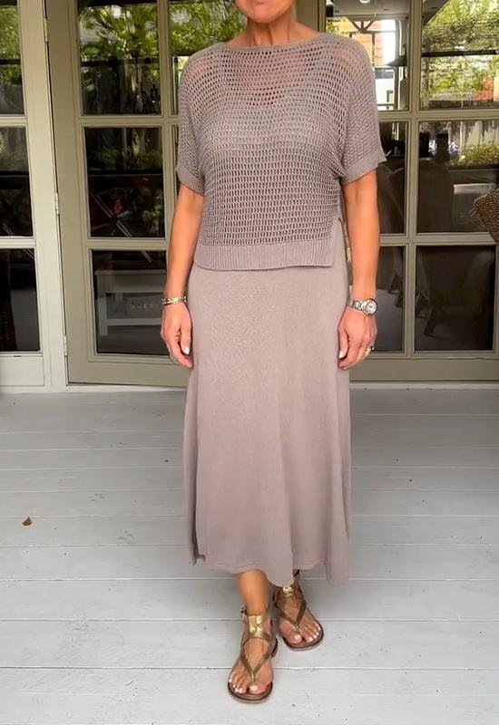 EB | Elegantes Deltes Set (Kleid + Top)