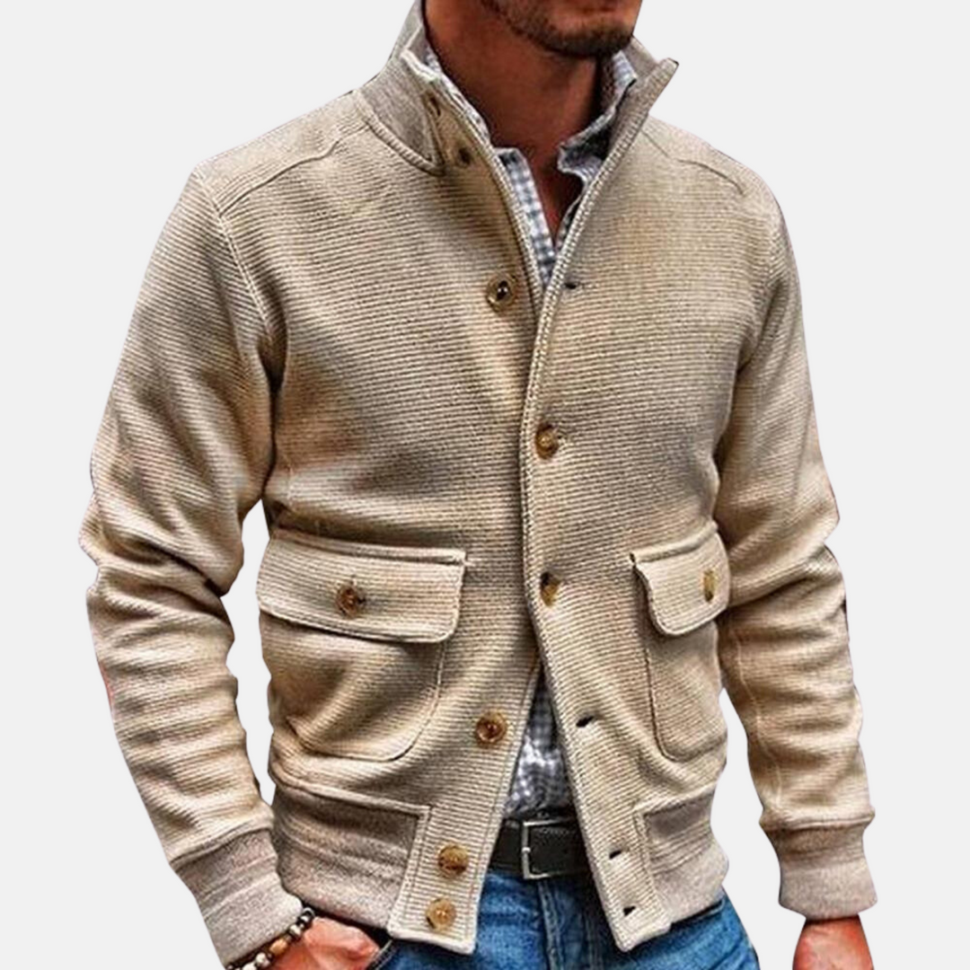 EB | Modische Jacke mit Hohem Kragen