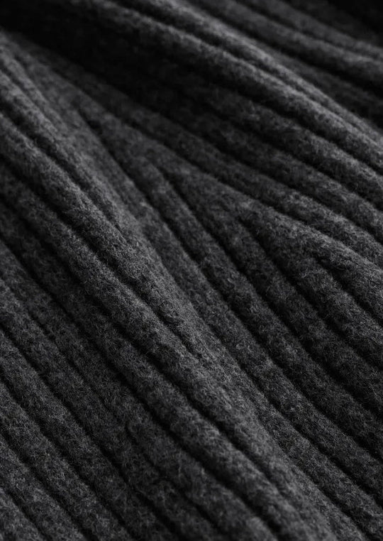 EB | Strick Mini Kleid mit Langen Ärmeln