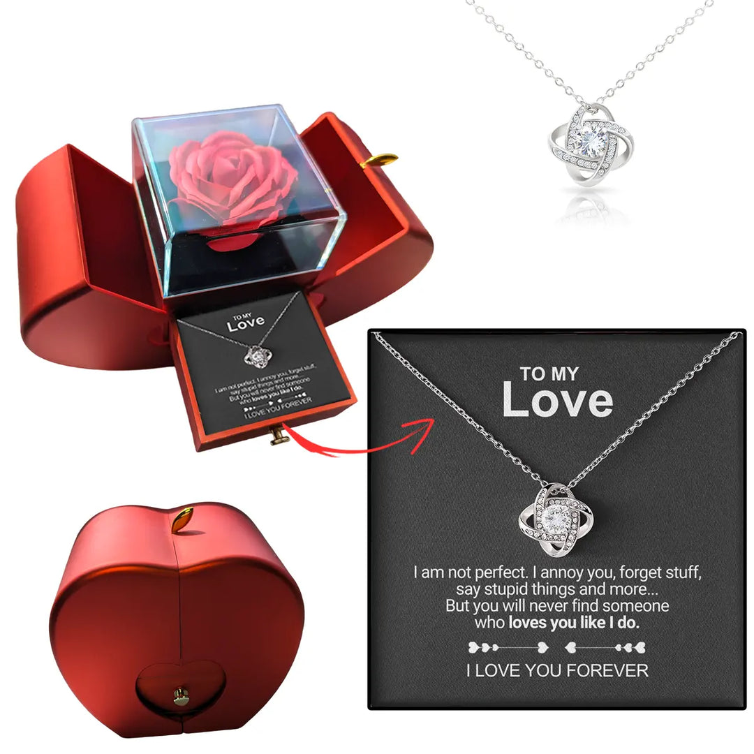 EB Liebe Halskette Luxus Rose Box