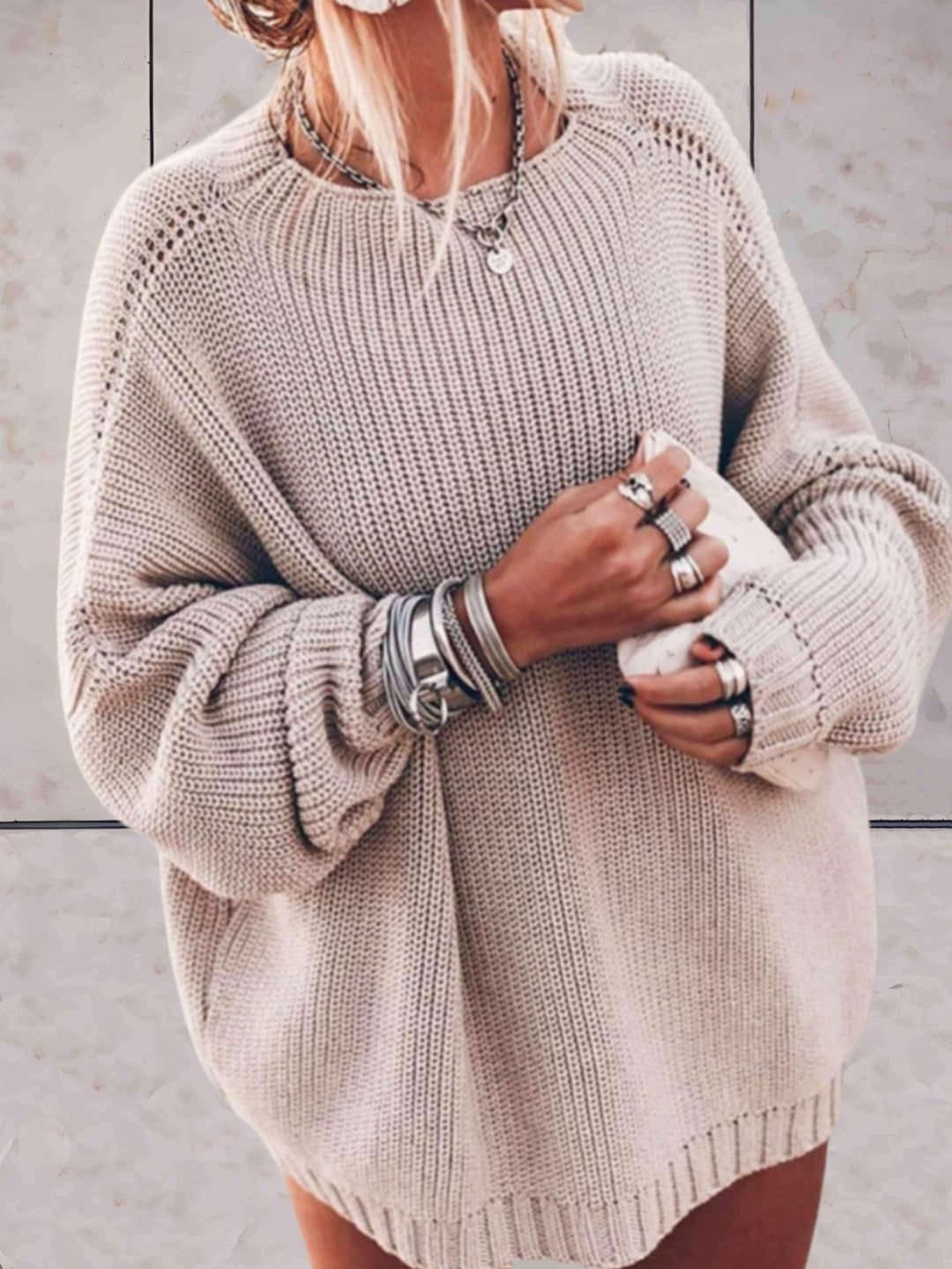 EB | Stilvoll Oversize-Strickpullover für Frauen