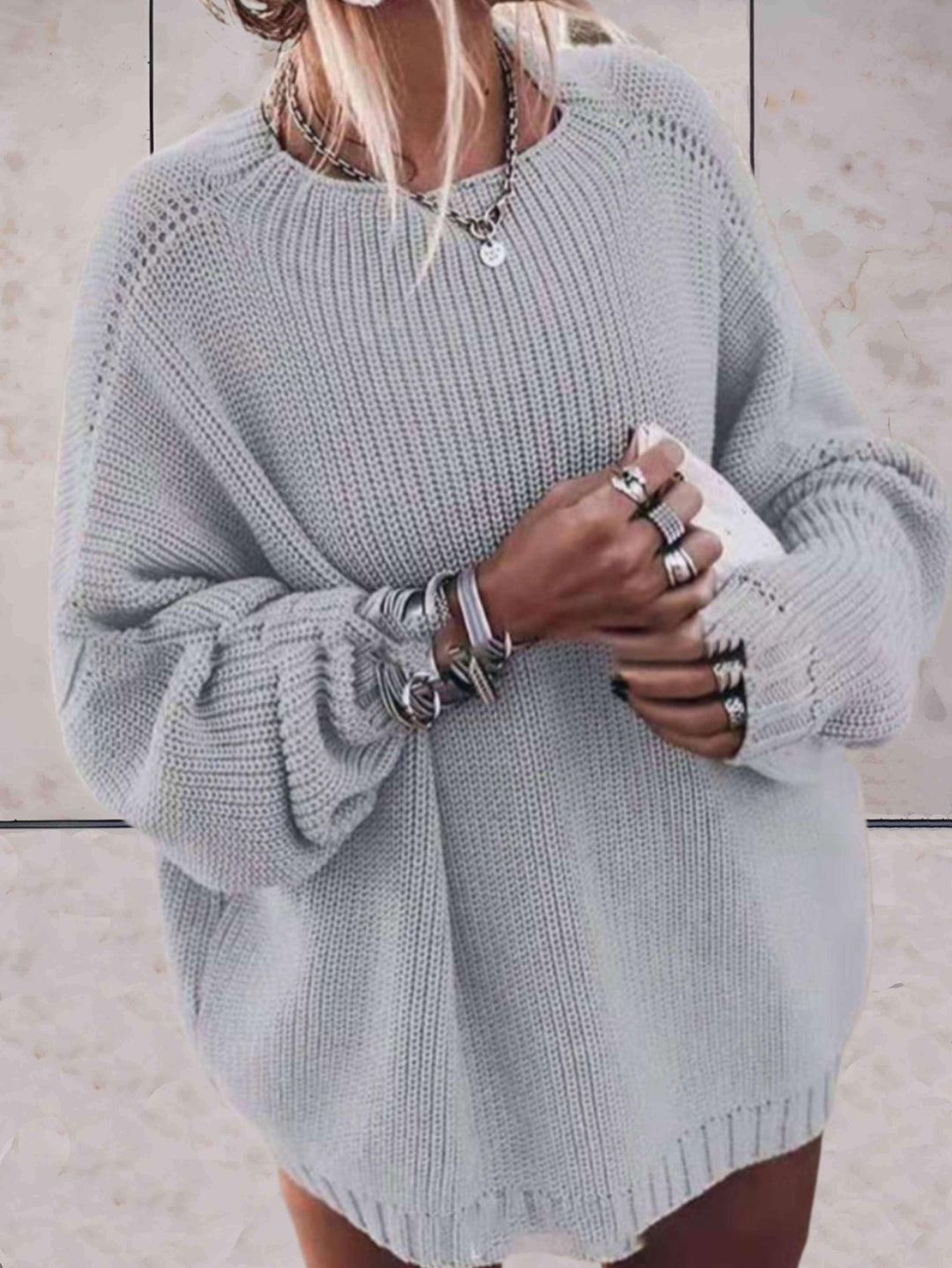 EB | Stilvoll Oversize-Strickpullover für Frauen