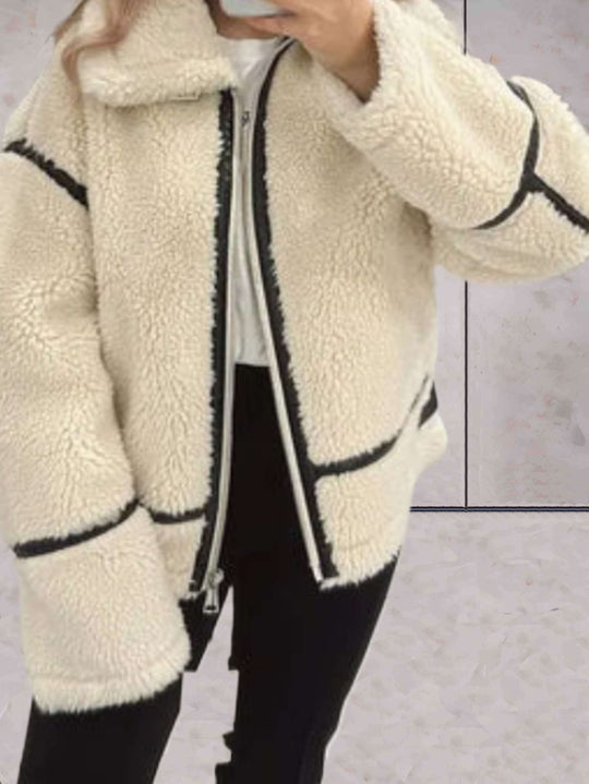 EB | Übergroße Fleece-Zip-Jacke