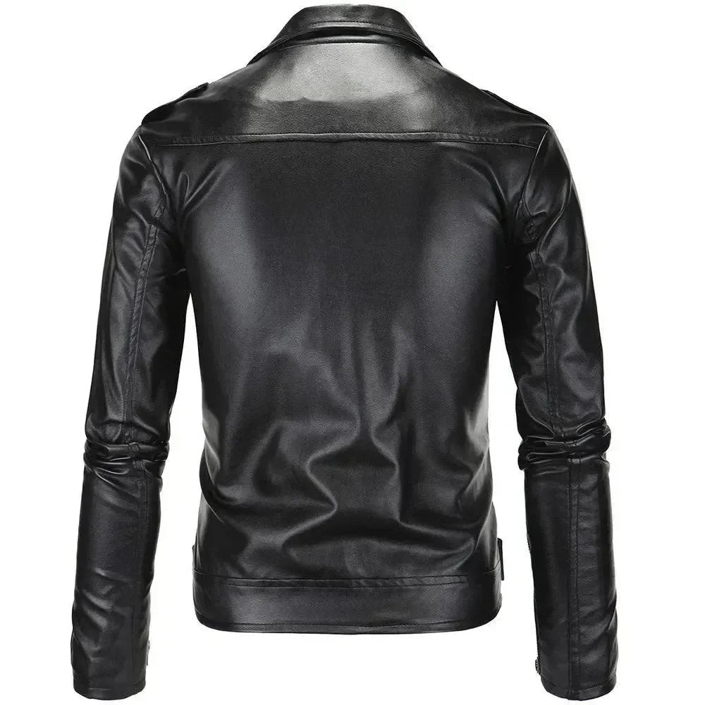 EB | Slim Fit Biker Herren Lederjacke