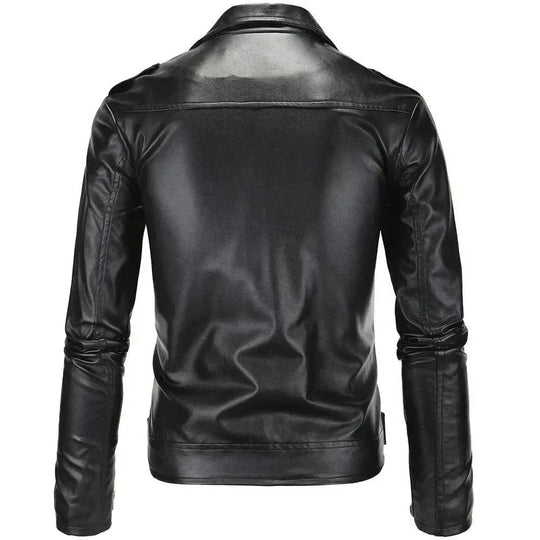 EB | Slim Fit Biker Herren Lederjacke