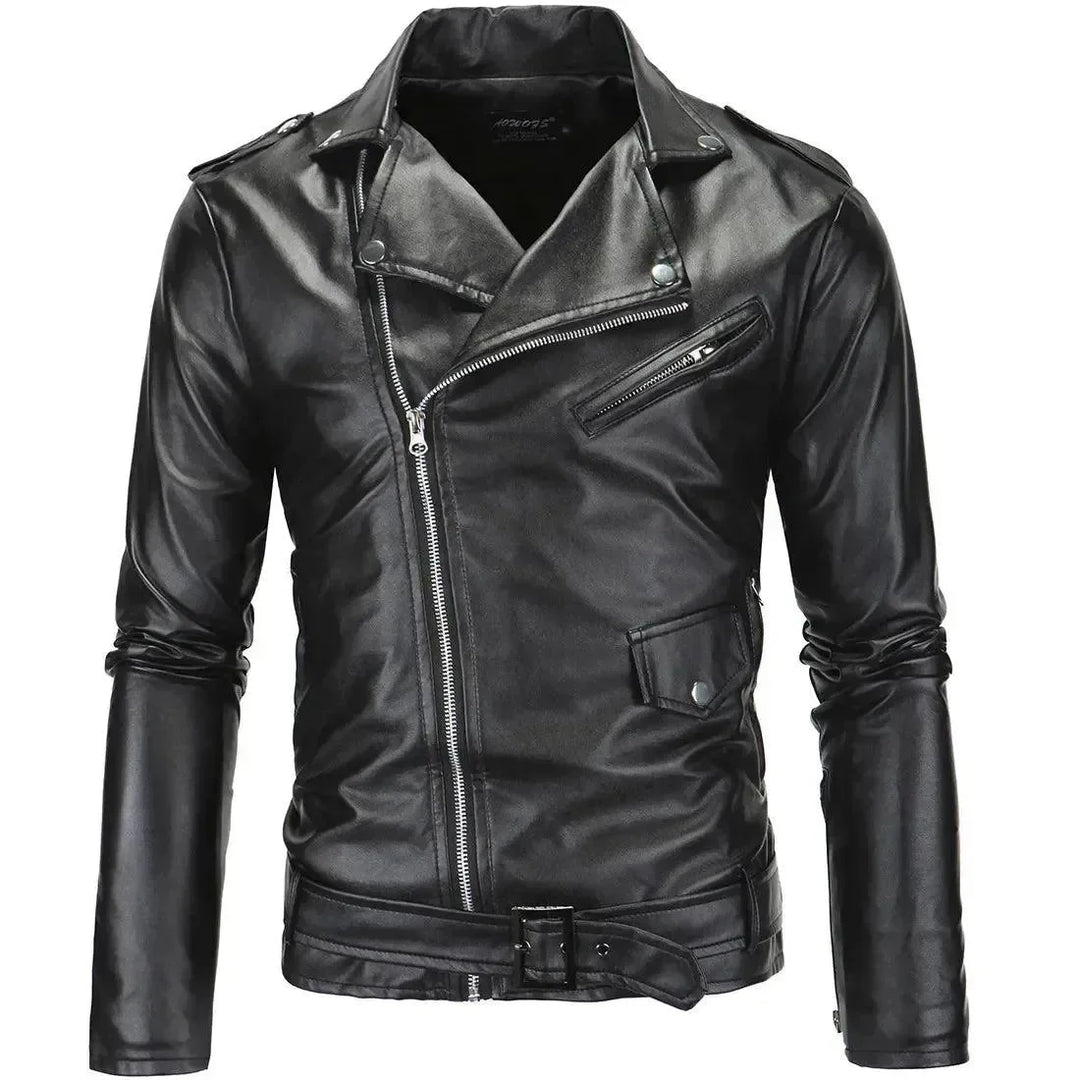 EB | Slim Fit Biker Herren Lederjacke