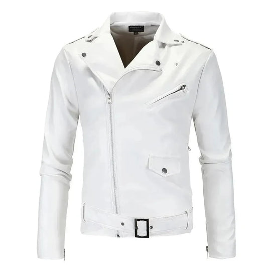 EB | Slim Fit Biker Herren Lederjacke