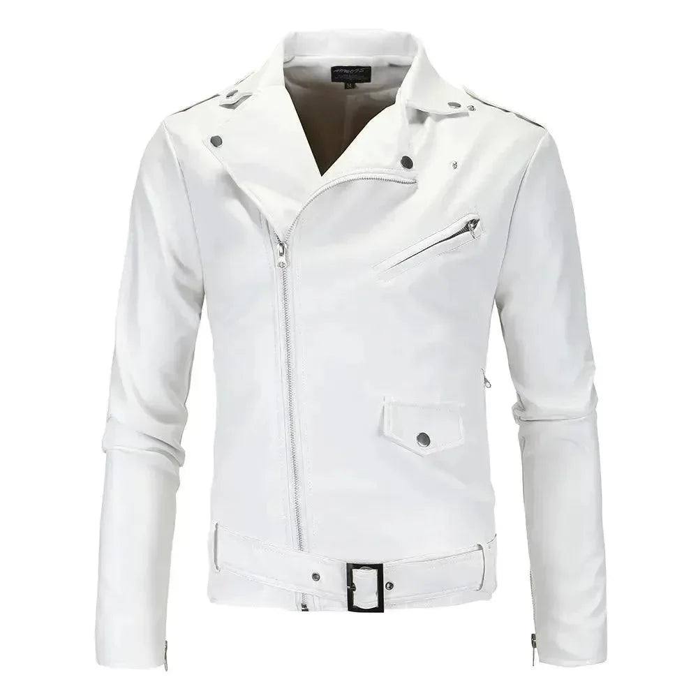 EB | Slim Fit Biker Herren Lederjacke