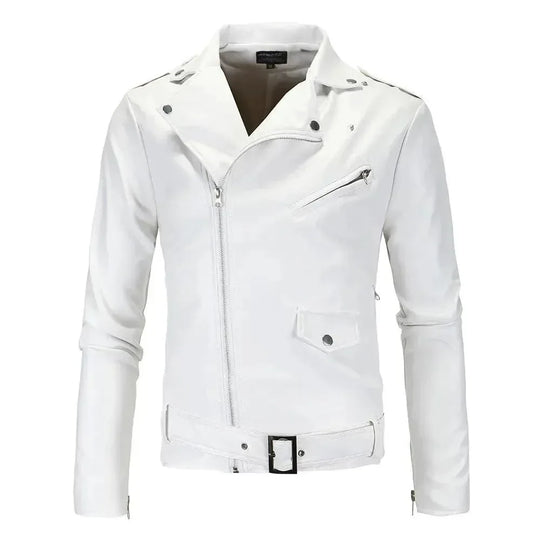 EB | Slim Fit Biker Herren Lederjacke