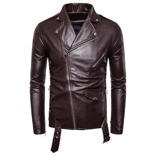 EB | Slim Fit Biker Herren Lederjacke