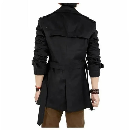 EB | Slim Fit Doppelreiher Herren-Trenchcoat