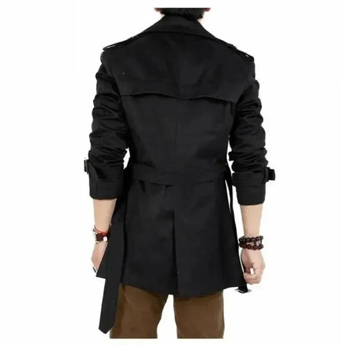 EB | Slim Fit Doppelreiher Herren-Trenchcoat
