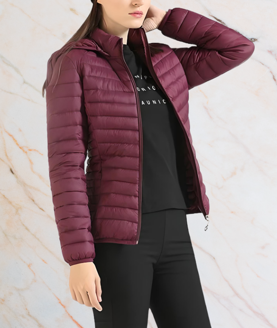 EB | Slim Fit Puffy Jacket mit Reißverschluss - Maylee