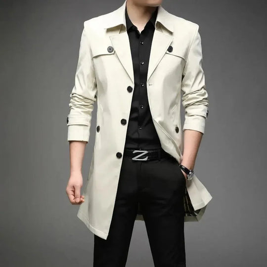 EB | Slim Fit Einreiher Herren Trenchcoat