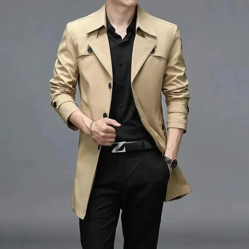 EB | Slim Fit Einreiher Herren Trenchcoat