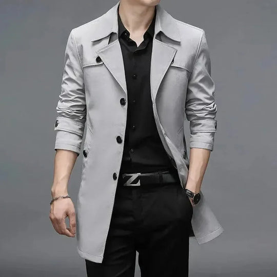 EB | Slim Fit Einreiher Herren Trenchcoat
