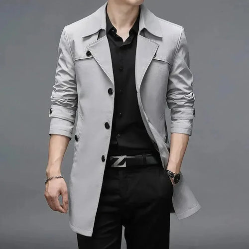 EB | Slim Fit Einreiher Herren Trenchcoat