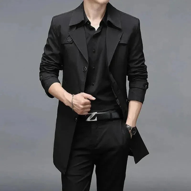 EB | Slim Fit Einreiher Herren Trenchcoat