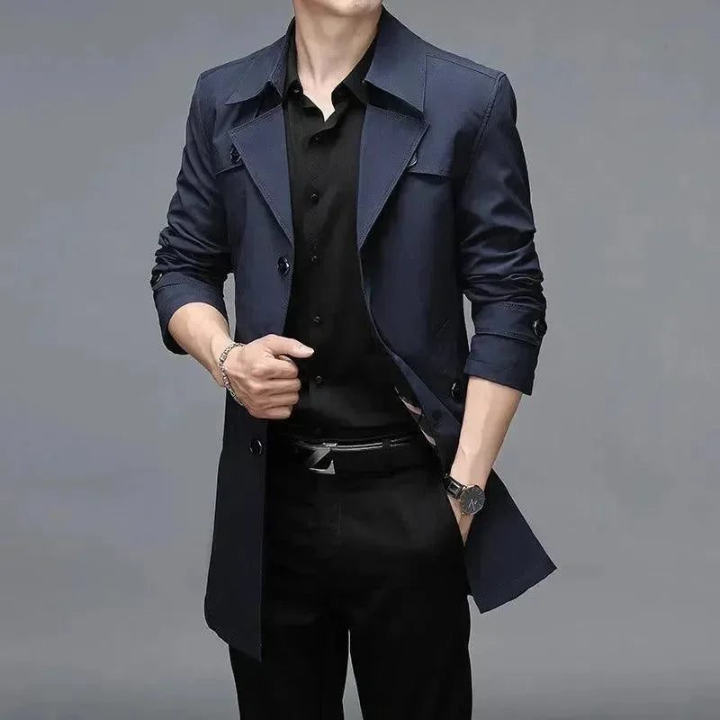 EB | Slim Fit Einreiher Herren Trenchcoat