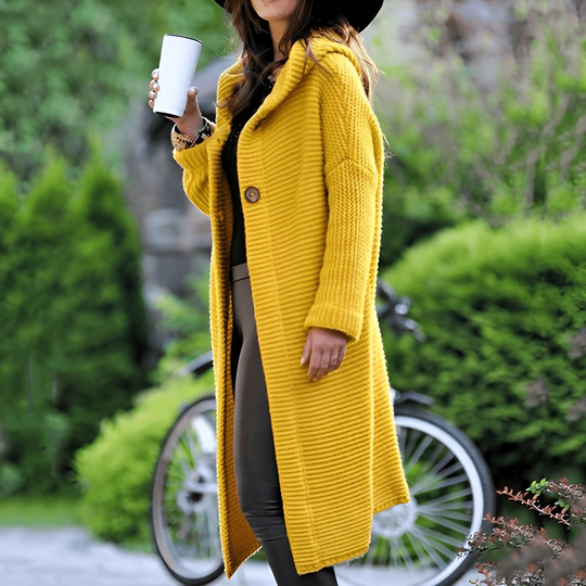 EB | Eleganter Langer Cardigan Aus Strick