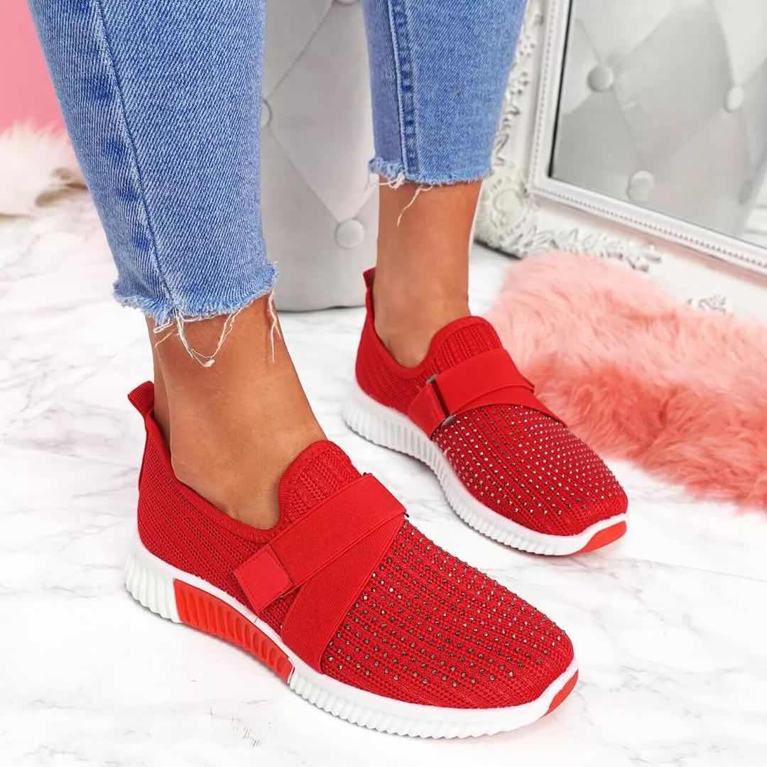 Schwarze Atmungsaktive MeshSlipOnSneaker EB