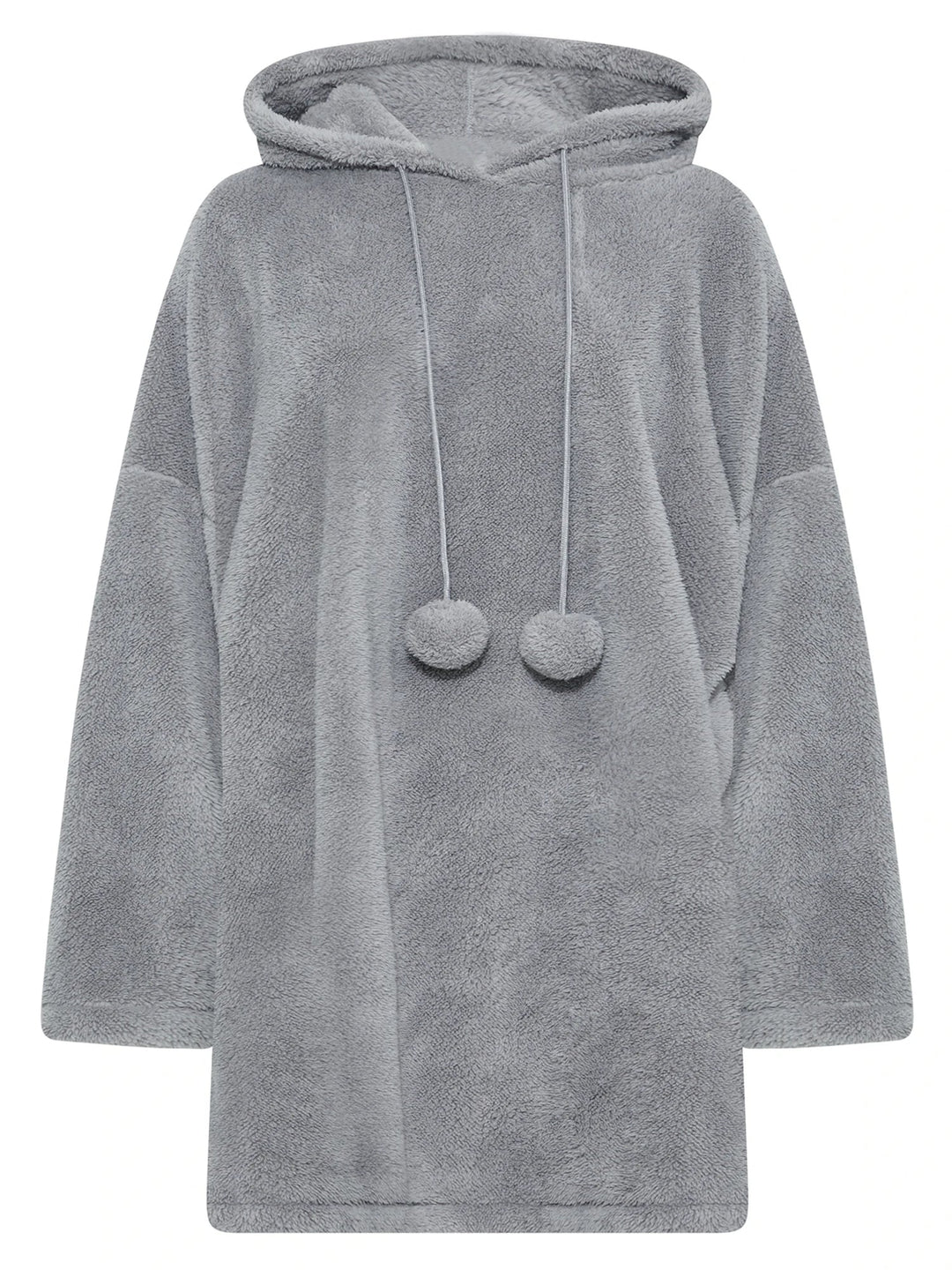 EB | Snuggle Plus Übergrößen Teddy Hoodie Kleid