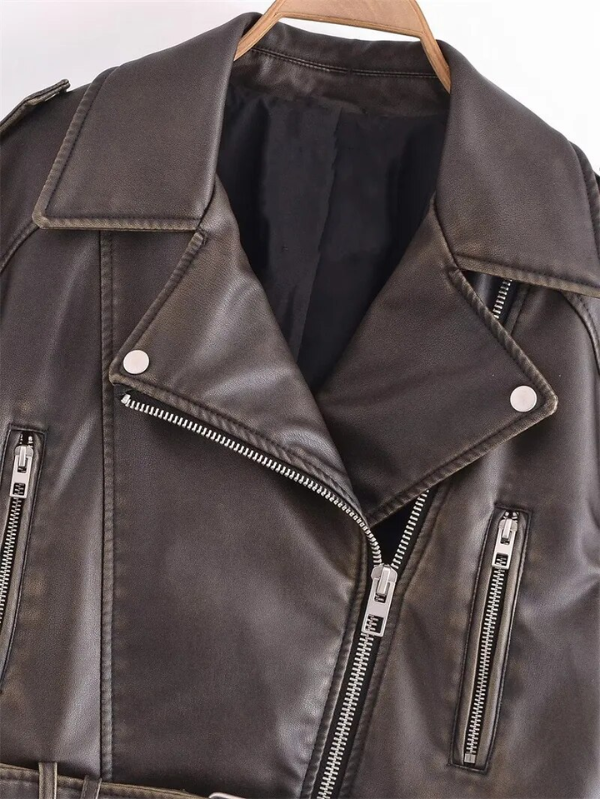EB | Kurz Geschnittene Bikerjacke - Vintage & Stilvoll