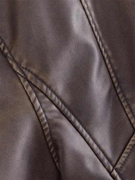 EB | Kurz Geschnittene Bikerjacke - Vintage & Stilvoll