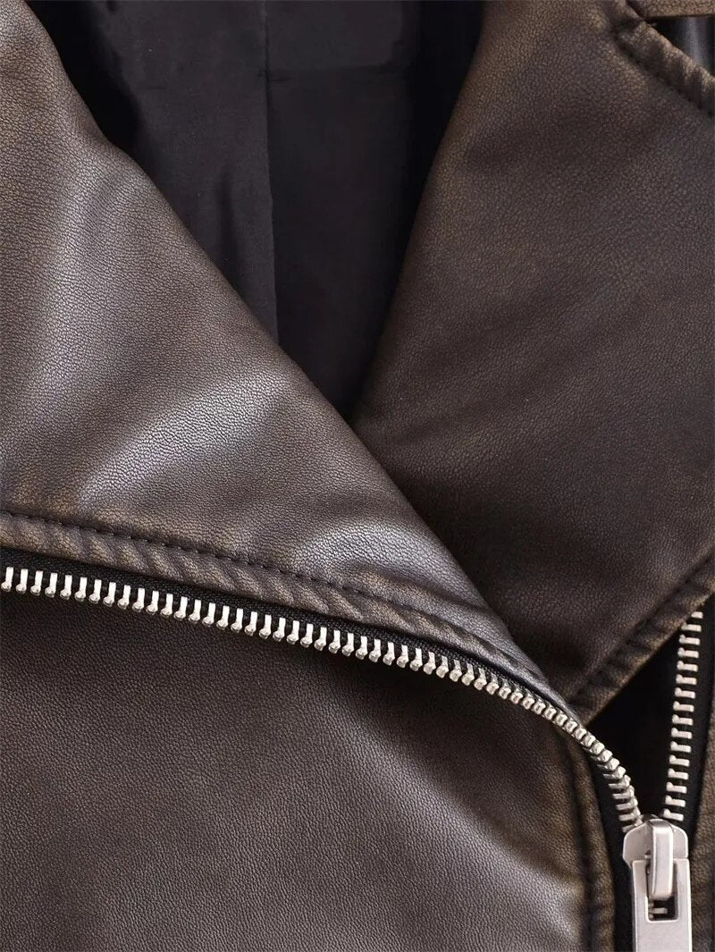 EB | Kurz Geschnittene Bikerjacke - Vintage & Stilvoll