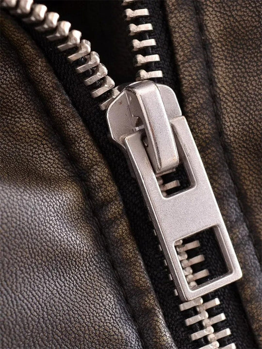 EB | Kurz Geschnittene Bikerjacke - Vintage & Stilvoll