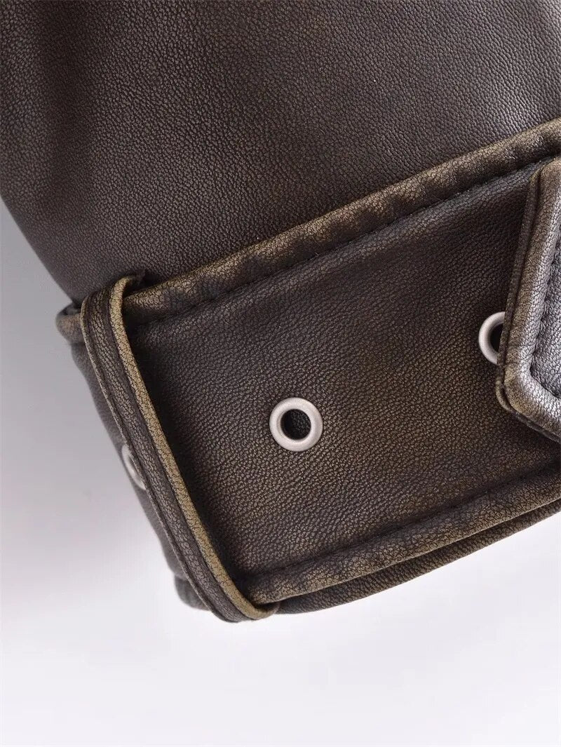 EB | Kurz Geschnittene Bikerjacke - Vintage & Stilvoll