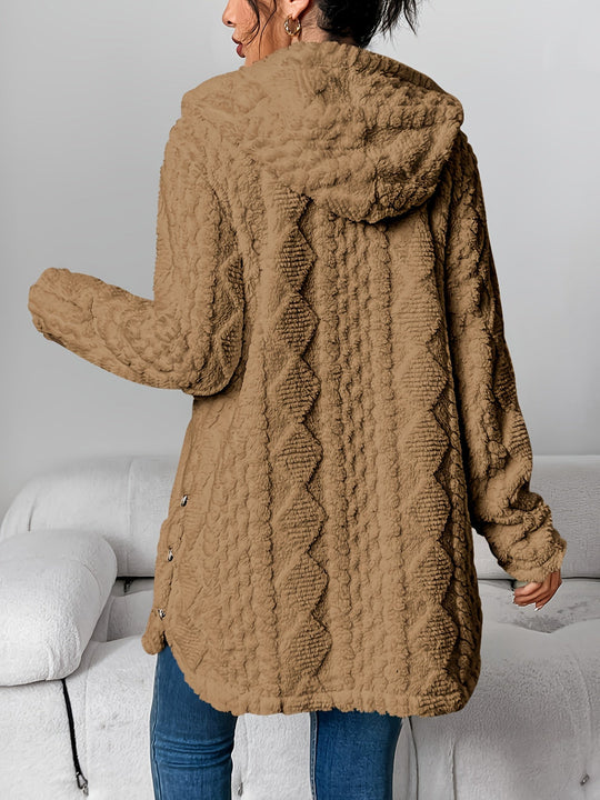 EB | Flauschige Teddy-Hoodie-Jacke
