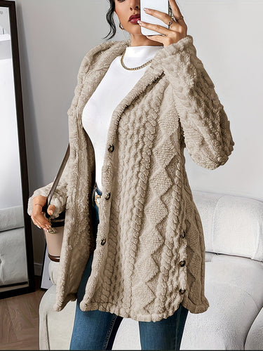 EB | Flauschige Teddy-Hoodie-Jacke