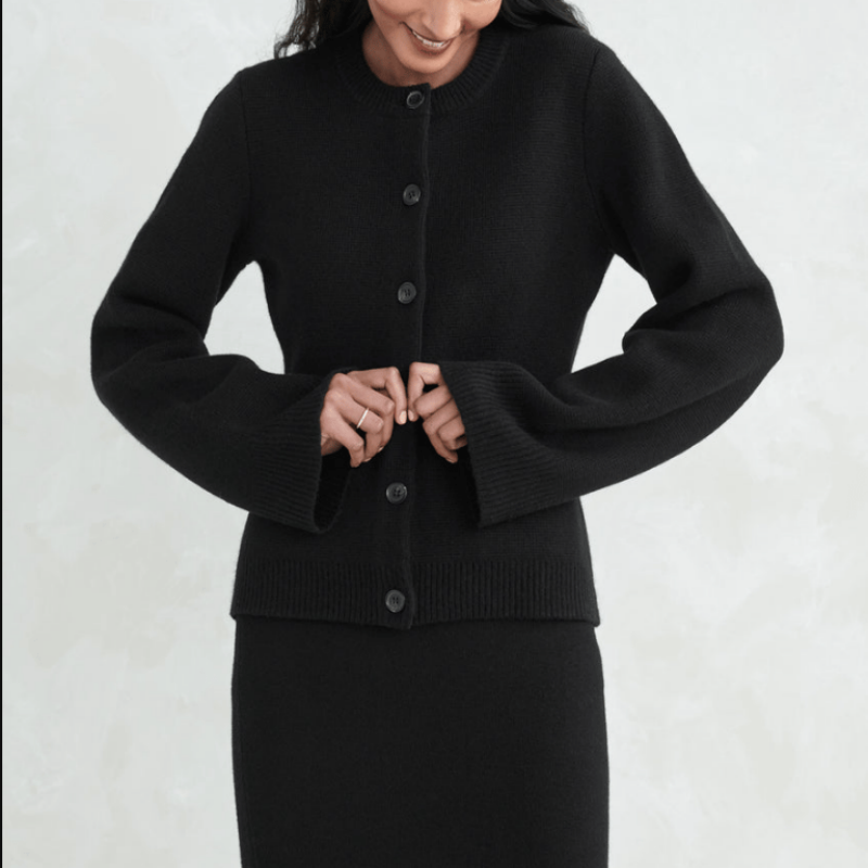 EB | Superweiche Strickjacke mit Knöpfen