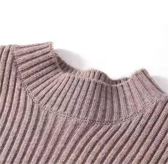 EB | Halber Rollkragenpullover für Damen in mittlerer Länge