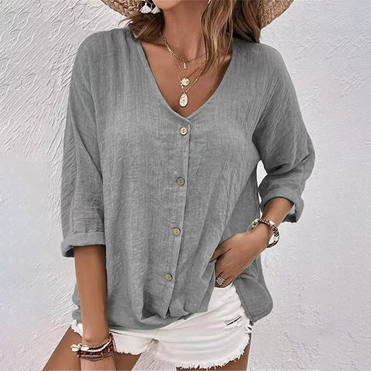 EB | Stylisches T-Shirt mit V-Ausschnitt