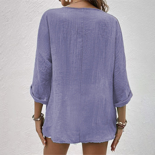 EB | Stylisches T-Shirt mit V-Ausschnitt