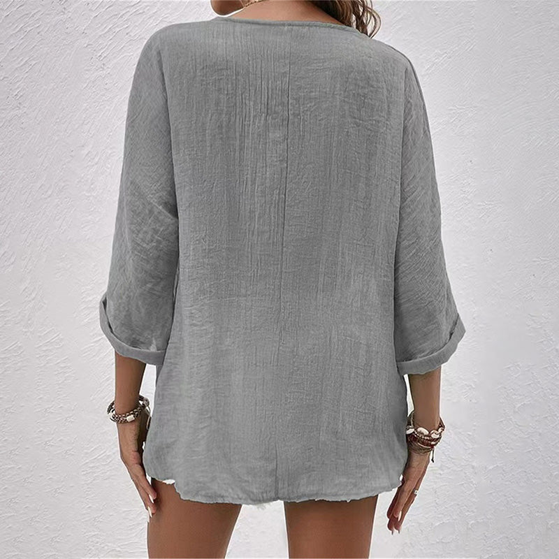 EB | Stylisches T-Shirt mit V-Ausschnitt