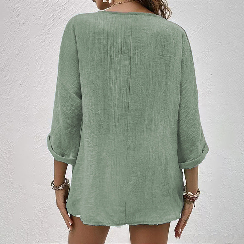 EB | Stylisches T-Shirt mit V-Ausschnitt