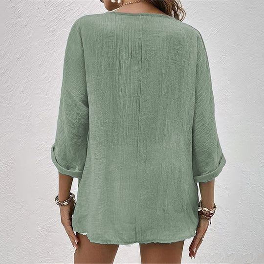 EB | Stylisches T-Shirt mit V-Ausschnitt