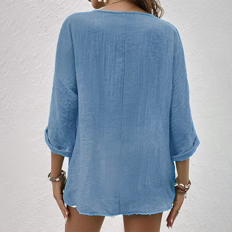 EB | Stylisches T-Shirt mit V-Ausschnitt