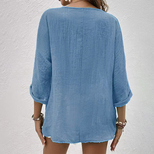 EB | Stylisches T-Shirt mit V-Ausschnitt