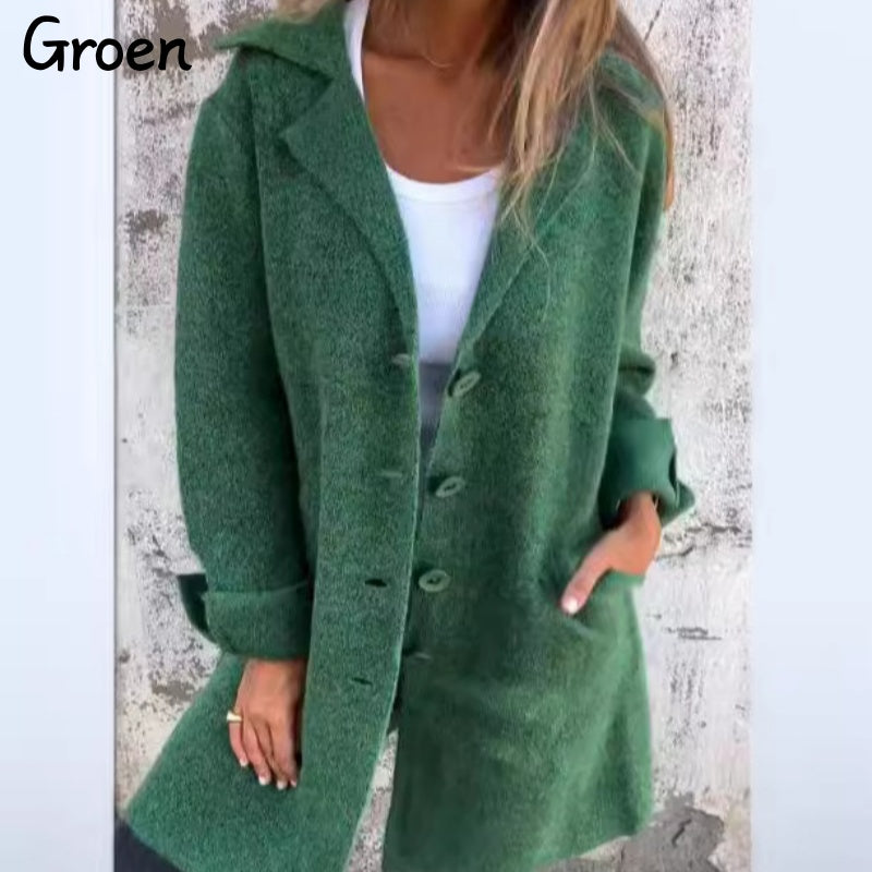 EB | Langer Eleganter Mantel für Damen