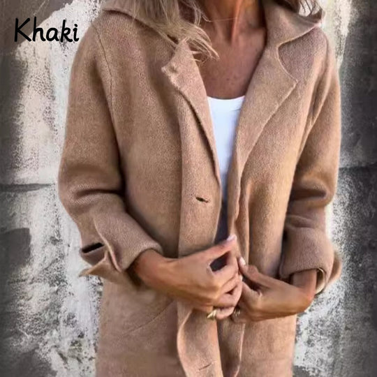 EB | Langer Eleganter Mantel für Damen