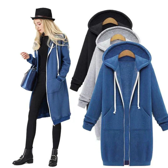 EB | Lange Kapuzenjacke